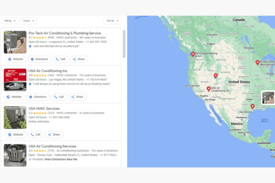 Google Business Profile hvac